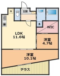 モンテルーチェ医学部前の物件間取画像